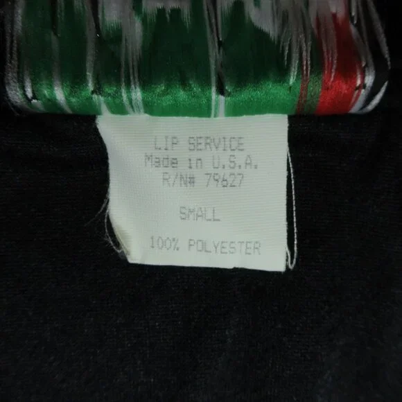 Rare Vintage Lip Service Crushed Velvet Mermaid Fishtail Morticia Skirt Black Sm - Picture 10 of 12